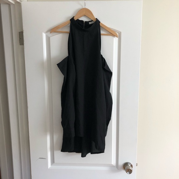NWT cold shoulder black dressy top - Picture 1 of 2